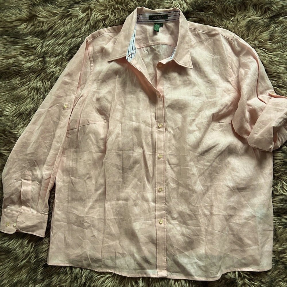 Ralph Lauren Light Pink Women's Button Down Shirt